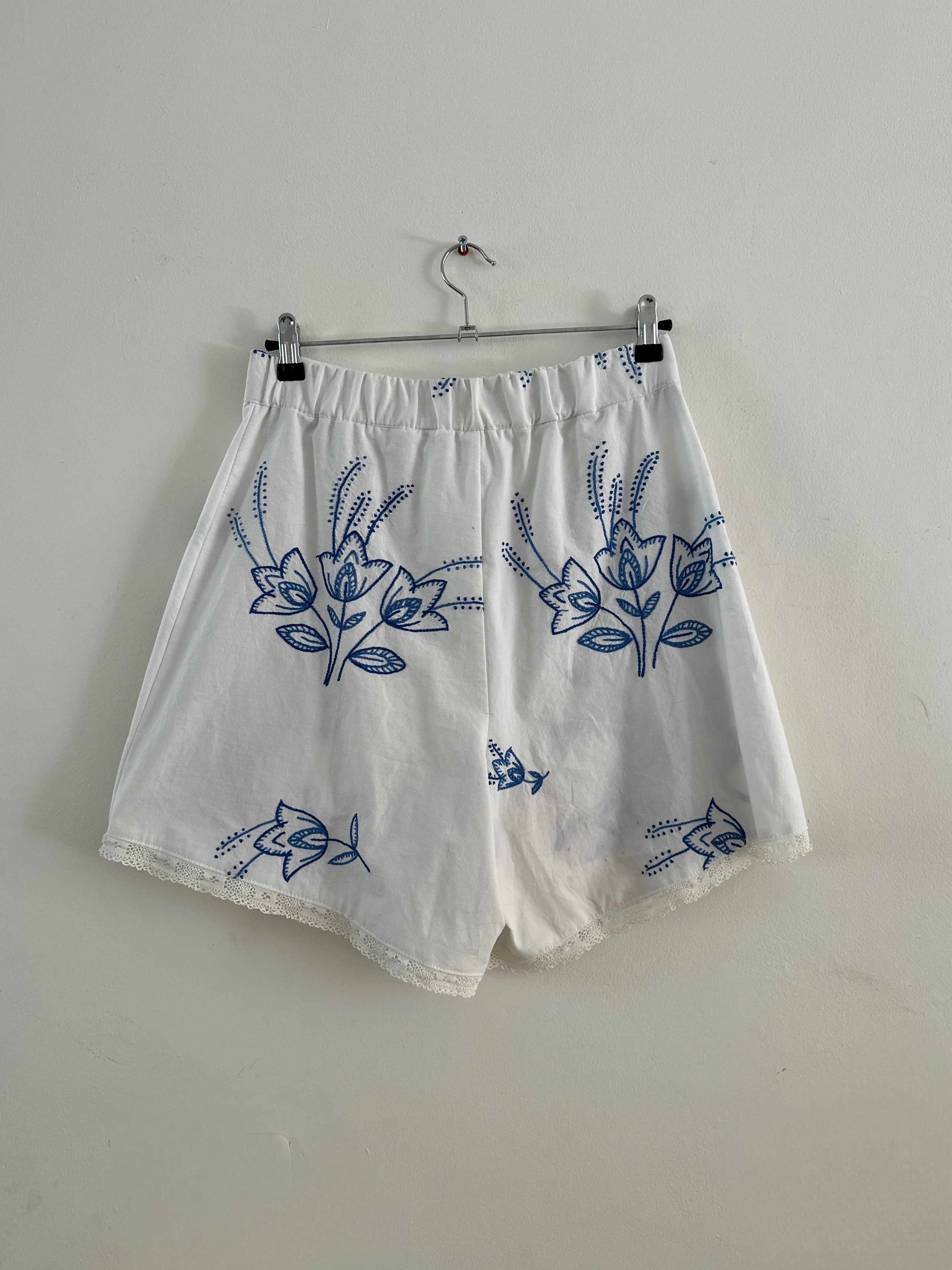blue bloom shorts