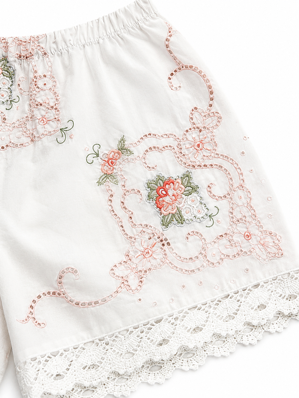 Rosé Lace Shorts