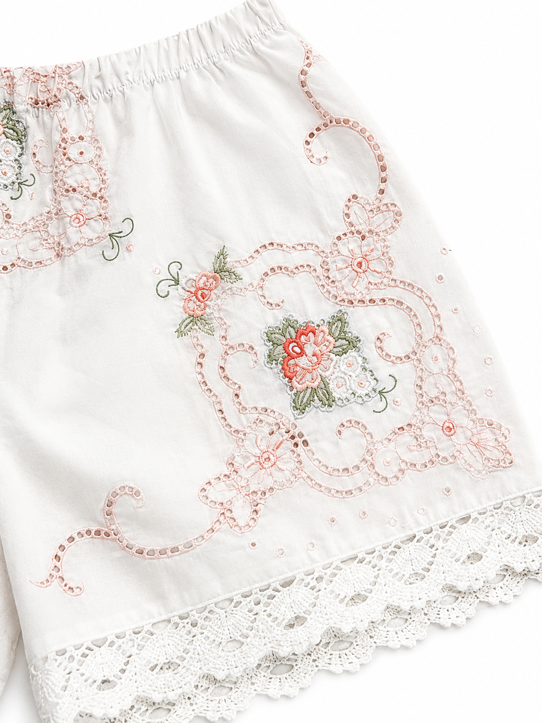 Rosé Lace Shorts
