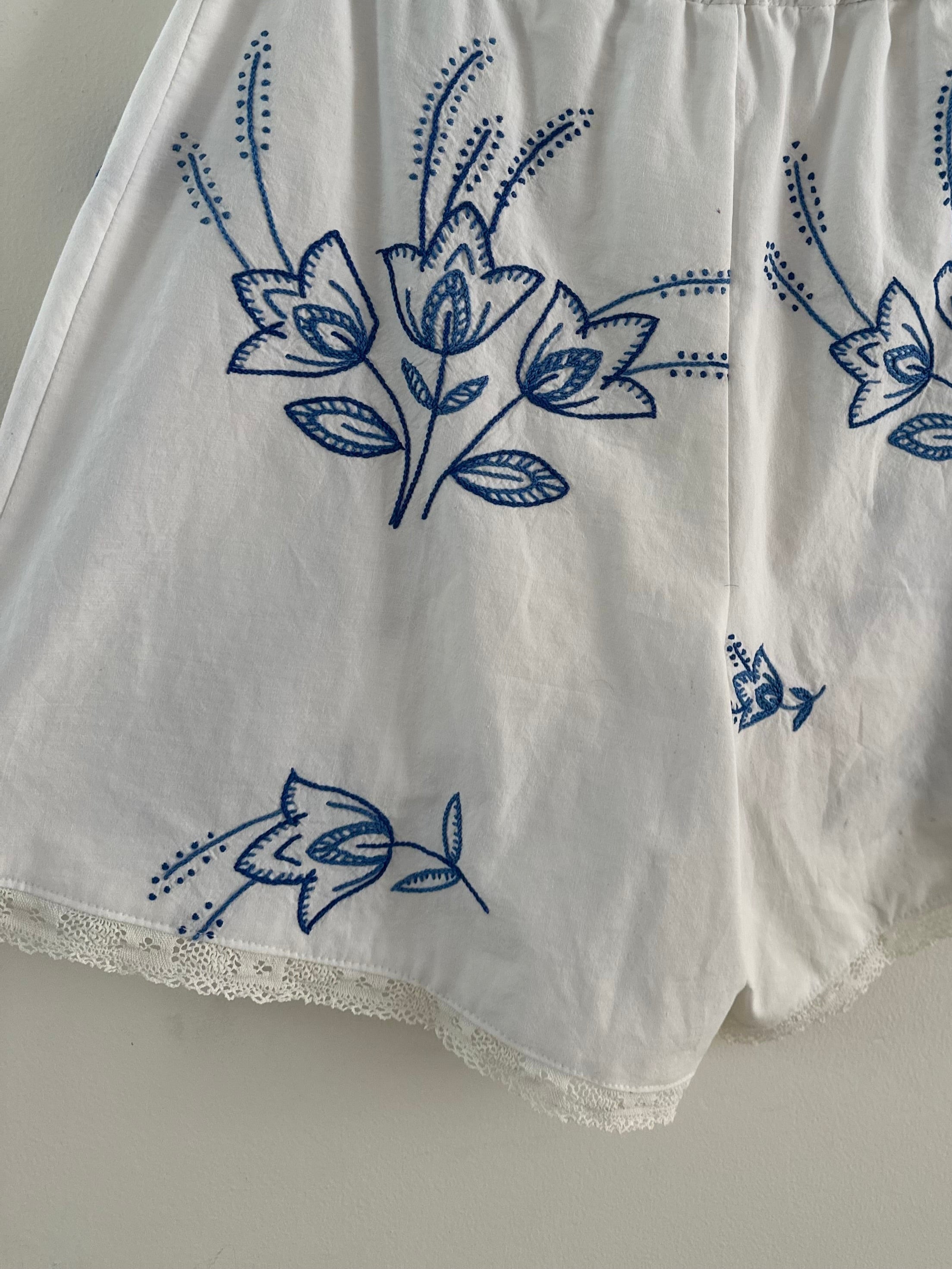 blue bloom shorts